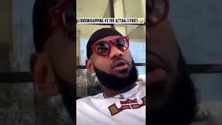 LeYabadabdoo old navy 🤣💀rapping vs actual lyrics shorts funny lebron [upl. by Llevol]