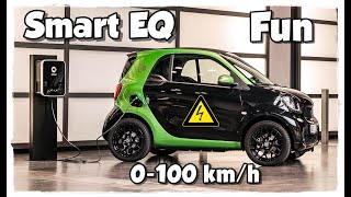 Smart EQ Fortwo 60kW  0100kmh  Acceleration FUN  Daky auf Strom [upl. by Farand]