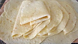 خبز التورتيلا السريع ناجح رطب ولذيذ بطريقة سهلة جدا pain tortilla [upl. by Makell]