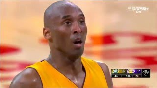 Kobe Bryant Amazing last 3 minutes in his FINAL GAME vs Jazz 041316 [upl. by Meela]