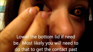 Inserting and Removing Sclera FX Contacts [upl. by Amaerd]