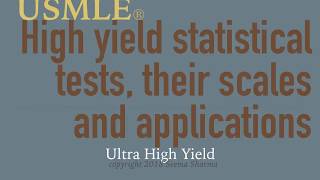 USMLE Step 3 STATISTICS Part 1 [upl. by Peddada]