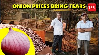 Concerns mount as low production and supply shortages drive up onion prices in DelhiNCR [upl. by Eicrad678]