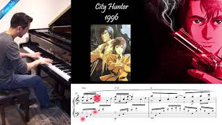 City Hunter  quotinstrumental unmei no ituquot  Piano Solo Cover [upl. by Sletten]