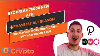 Top Altcoin Picks for Q1 2025 – Buy Now or Miss Out 100X  BTC Update  VRA INSPECT DOT EPIK [upl. by Niveek348]