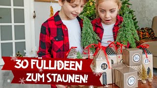 Top 30 Kinder Adventskalender Füllideen 🎁🎄OHNE SÜßIGKEITEN Selbstgemachten Adventskalender befüllen [upl. by Claribel]