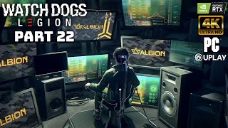 Watch Dogs Legion Pt22 Albions Mind Games amp Unlocking the Beekeeper  PC 4K NO COMMENTARY [upl. by Urion]