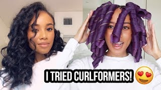 TRYING CURLFORMERS 😍Heatless Curls  For The First Time Ep 2 [upl. by Elrebma]