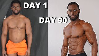 3 Months Body Transformation  Before and After  Insane 90 Day [upl. by Inalaehon581]