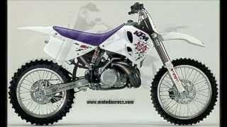 Evolution of KTM sx250 from 1973 to 2014 [upl. by Neruat331]