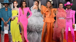 GRAMMYS 2020 Red Carpet full overview of all looks Все образы красной дорожки Грэмми 2020 [upl. by Aenej]