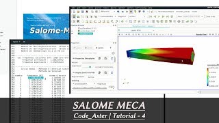 Salome Meca  Modal Analysis of Beam CodeAster Study  Lesson 4 [upl. by Reagen34]