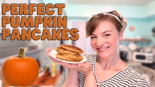 PUMPKIN SPICE PANCAKES FALL BREAKFAST PUMPKIN RECIPE [upl. by Yojal22]