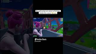 Finding gold pumps 100 shields 1 fortnite fortnitefunny fortniteclips relatable [upl. by Eryt]