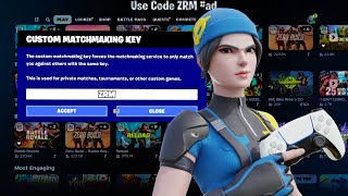 How To Join CUSTOM MATCHMAKING In FORTNITE Chapter 5 Season 3 [upl. by Mini]