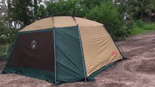 Coleman 3 Pole Screen Tarp Review By Camping with D4Camper [upl. by Noemi]