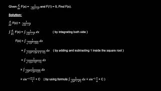 2024Give d Fx  dx  1sqrt2x  x2 and F1  0 Find Fx cbse2024 integrals [upl. by Helsie]