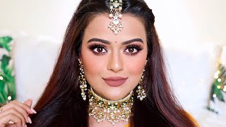 LONG LASTING SELF BRIDAL MAKEUP  DETAILED STEP BY STEP TUTORIAL [upl. by Sula]