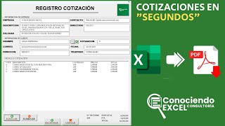 Como hacer Cotizaciones en Excel [upl. by Finstad]