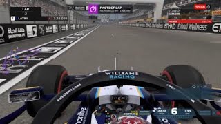 Nicholas Latifi onboard lap  Yas Island Circuit  F1 2021 No assists [upl. by Coombs409]