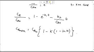 LEC 43 Multiple Reactions in Series [upl. by Cowie]