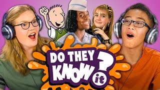 DO TEENS KNOW 90s TV SHOWS Nickelodeon Edition REACT Do They Know It [upl. by Prosser]