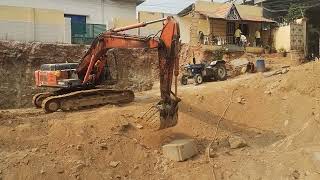 Earthmovers on hire hitachi 200 excavator in hyderabad 9440969690 [upl. by Hirsh]