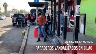 Paraderos de Silao sufren vandalismo y pierden su funcionalidad [upl. by Haimirej]