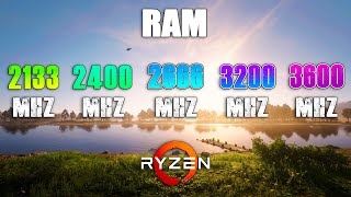 2133MHz vs 2400MHz vs 2666MHz vs 3200MHz vs 3600MHz RAM on Ryzen [upl. by Eilssel]