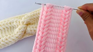 crochet bandanaheadband crochetcrochet hair accessoriescrochet hair headband crochet tutorial [upl. by Furlong]