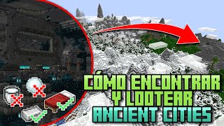 Tutorial Minecraft Cómo encontrar y lootear Ancient Cities [upl. by Bate]