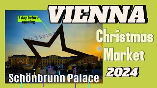 Vienna Christmas Market at Schönbrunn Palace 2024  Sneak Peek [upl. by Taveda]