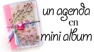 TUTO Transformer un agenda en mini album SagapoScrap [upl. by Ahcatan]