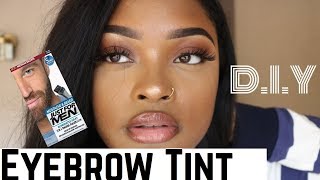 I TINTED MY EYEBROWS  How To Tint Your Brows For Cheap ITALYY K [upl. by Ellienad]