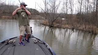 Dustin Wilks Catching Bass with a Glamour Shad Spinnerbait [upl. by Anehsat98]