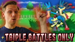 Pokemon Y BUT we only Triple Battle  Pokemon Triple Y Nuzlocke [upl. by Olwena]