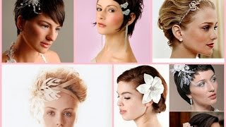 Wedding hairstyle for short hair  30 best ideas [upl. by Lecram22]