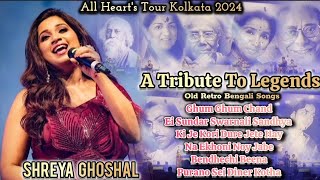 Shreya Ghoshal  Tribute To Legends  Old Golden Retro Songs Live Performance  Kolkata Concert 2024 [upl. by Netsyrc]