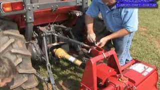 How to  Rotary Tiller for 3point Hitch PTO Drive [upl. by Kcin596]