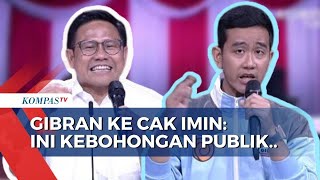 FULL Gibran Sebut Cak Imin Aneh Tak Paham LFP Padahal Sering Digaungkan Timsesnya [upl. by Ennovyhc541]