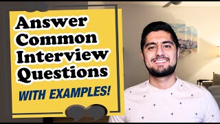 How to Answer Common Residency Interview Questions with Examples [upl. by Adnak288]