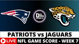 NEW ENGLAND PATRIOTS VS JACKSONVILLE JAGUARS LIVE 🏈 NFL Game Score PlaybyPlay Week 7 OCT 20 2024 [upl. by Roseann]