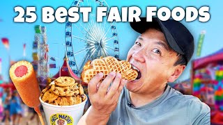 25 MUST TRY amp BIZZARE State Fair Foods in America  DEEP FRIED Foods to Eat Before You Die [upl. by Nidak]