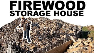 WORLDS GREATEST FIREWOOD STORAGE HOUSE [upl. by Diahann]