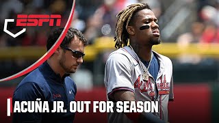 Braves star Ronald Acuña Jr is out for the season with a torn ACL  ESPN MLB [upl. by Fried281]