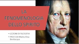 HEGEL LA FENOMENOLOGIA DELLO SPIRITO [upl. by Haronid]