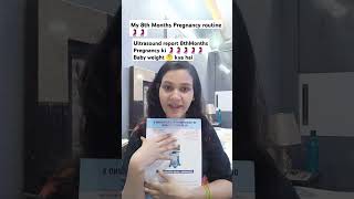 8th month pregnancy🤰 ultrasound report aa gya hai  Baby weight kya hai 🤔 video vlog pregnany [upl. by Hegarty722]