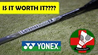 YONEX Carbonex 6000EX  Review 2018  BadmintonDoctors [upl. by Evaleen]