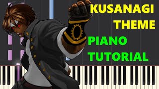 The King Of Fighters 2002  Esaka Kusanagi Theme  Piano Tutorial HD [upl. by Slaohcin]