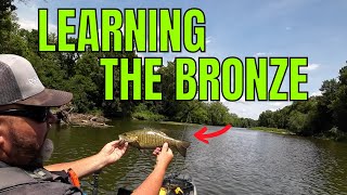 Fishing The White River Downtown Indy For Smallmouth Bass [upl. by Nedroj750]